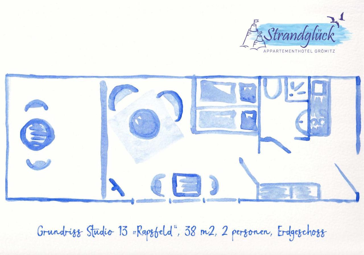Studio 11 "Blumenmeer" Apartment Groemitz Ngoại thất bức ảnh